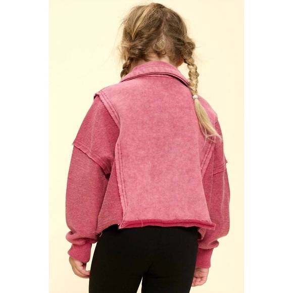 NEW ODDI kid's paige pullover in magenta - Picture 3 of 6